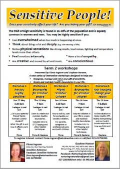 Nelson Sensitive People workshops- Term 2