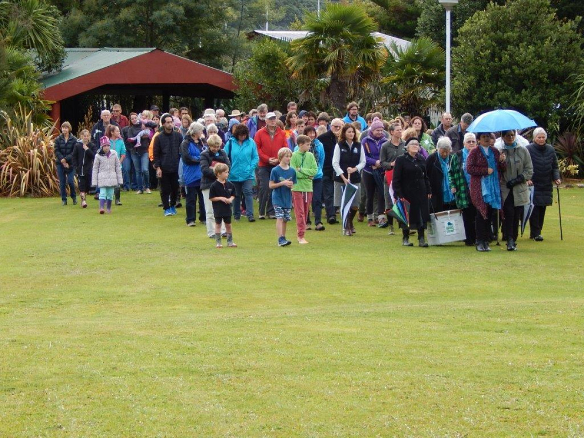 Kaitiaki o Te Taiao - Photo's  - Translocation of Rowi Kiwi to Kaipupu Point-Powhiri at Waikawa Marae_28 May 2016 