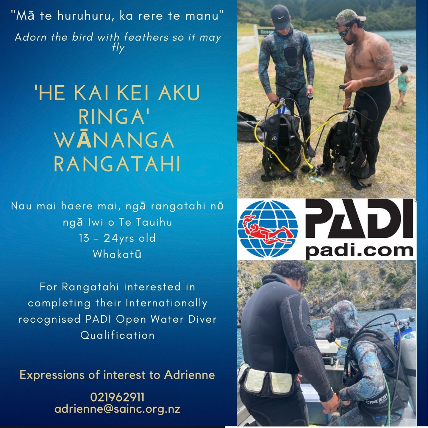 He kai kei aku ringa wānanga rangatahi invitation October 2021