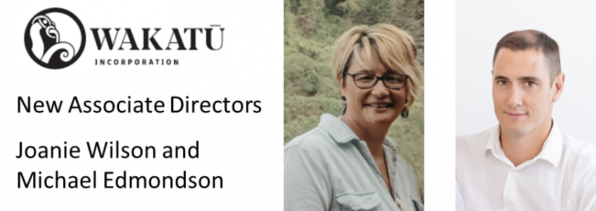 Wakatū Incorporation introduces its new Associate Directors - Joanie Wilson and Michael Edmondson