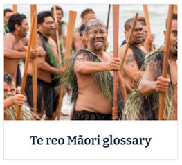 Te reo Maori Gloassary